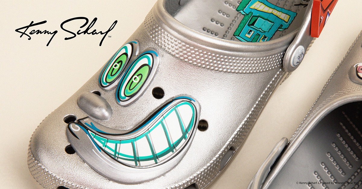 Kenny Scharf x Crocs ☆ Classic Clog ‘Silver’ s-l400.jpg